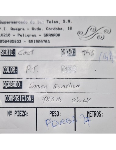 serie colt (S. de las Telas) enc. 97