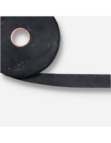 Bies 28 mm negro poliester algodón