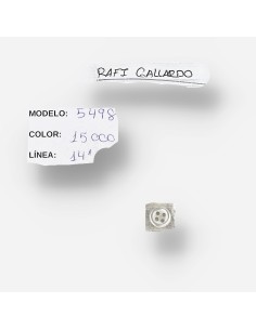 Botón L14 mod 5498 Blanco Transparente-1