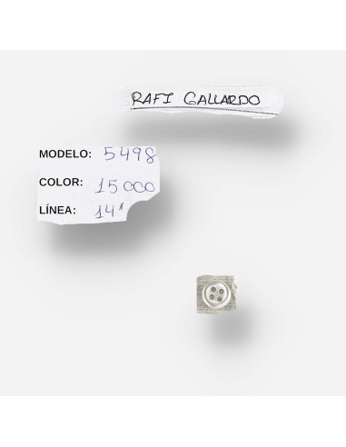 Botón L14 mod 5498 Blanco Transparente-1