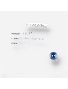 Botón L24 2 agujeros mod 31179 color R-1207 Azul Brillo-9