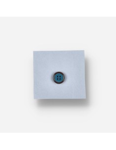 Botón Verde Azulado Borde Marron-27